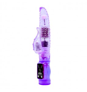 BAILE - QUEEN LOVE Swing Rotating Beads Vibrator (Battery - Purple)